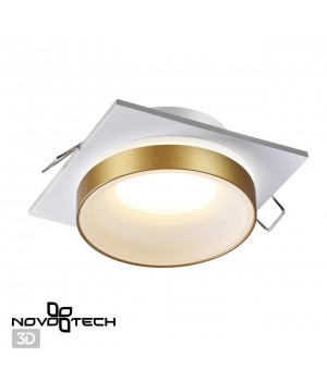 370787 SPOT NT21 292 белый/золото Светильник встраиваемый влагозащищенный GU10 9W 220V WATER-foto4