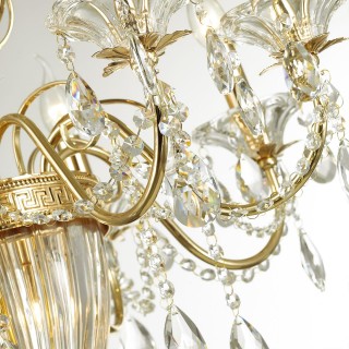 4724/6 CLASSIC ODL20 455 золотой/хрусталь Люстра E14 6*40W+G9 2*28W 220V KUVIA-foto5