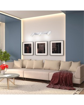 370555 OVER NT19 223 белый Накладной светильник IP20 GU10 3*50W 230V GUSTO-foto3