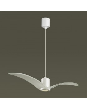 4904/1A PENDANT ODL22 289 белый/стекло Подвес GU10 1*5W BIRDS-foto4