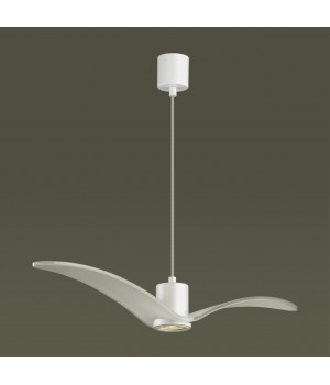 4904/1A PENDANT ODL22 289 белый/стекло Подвес GU10 1*5W BIRDS-foto4