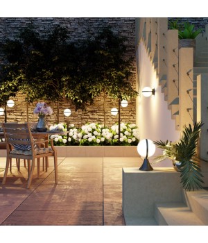 4832/1A NATURE ODL21 571 черный/акрил Ландшафтный светильник на базу E27 1*10W IP44 IP44 LOMEO-foto3