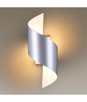 3800/5WL HIGHTECH ODL19 182 серебр/металл Настен.светильник LED 5W 400Лм 3000К 150*150 BOCCOLO-foto3