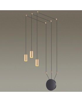 3898/3 L-VISION ODL20 225 черный/золот./металл Накладн св-к GU10 50W*3 (повод 7м, 10 крепл) LUCAS-foto4