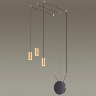 3898/3 L-VISION ODL20 225 черный/золот./металл Накладн св-к GU10 50W*3 (повод 7м, 10 крепл) LUCAS-foto4