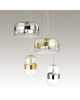 4814/1 PENDANT ODL21 290 прозрачный/бронзовый Подвес E27 1*60W APILE-foto3