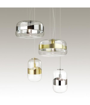 4814/1 PENDANT ODL21 290 прозрачный/бронзовый Подвес E27 1*60W APILE-foto3