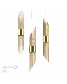 4847/2 HALL ODL21 461 золото/металл/стекло Подвес G9 2*40W FLAMBI-foto5