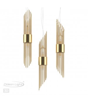 4847/2 HALL ODL21 461 золото/металл/стекло Подвес G9 2*40W FLAMBI-foto5