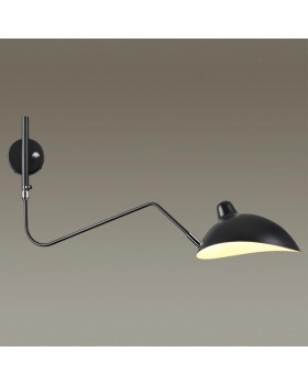 4831/1W WALLI ODL21 523 черный/хром Настенный светильник E27 1*40W KERBI-foto4