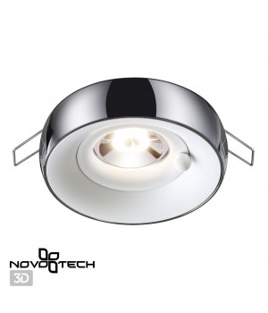 370799 SPOT NT21 293 белый/хром Светильник встраиваемый влагозащищенный IP44 GU10 50W 220V WATER-foto3