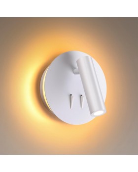 3912/9WL HIGHTECH ODL20 277 бел/металл Наст-й свет-к с лампой д/чтения с выкл LED 9W 3000K 220V BEAM-foto4