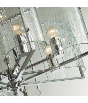 4888/7 MODERN ODL_EX22 93 хром/прозрачный/стекло Люстра E27 7*60W ELEGANTE-foto7
