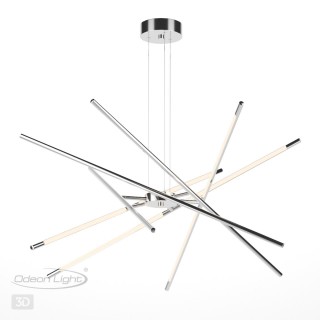 4323/84L HIGHTECH ODL22 125 металл/хром полированный Подвесной светильник IP20 LED 76W 3588Лм 3000K FUERTE-foto5