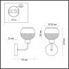 4539/1W COMFI LN21 064 хром Бра E14 40W 220V POLLY