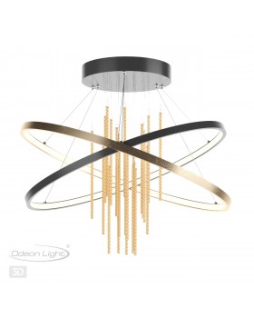 3901/70CL L-VISION ODL22 215 черный/золотистый/металл Потолочный светильник IP20 LED 70W 3340Лм 4000K MONICA-foto5