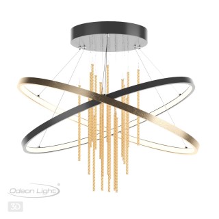 3901/70CL L-VISION ODL22 215 черный/золотистый/металл Потолочный светильник IP20 LED 70W 3340Лм 4000K MONICA-foto5