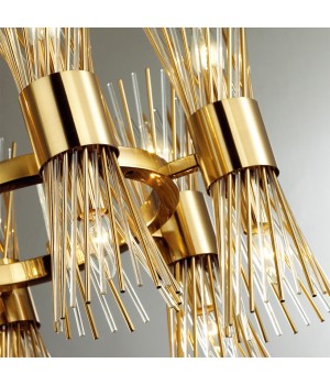4839/12 HALL ODL21 463 золото/металл/стекло Люстра E14 12*40W ORTA-foto7