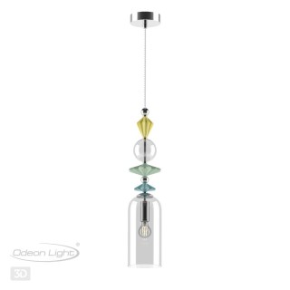 4893/1 CLASSIC ODL_EX22 71 хром/раноцветн./керамика/стекло Подвес E14 1*40W 4893/1 BIZET-foto5