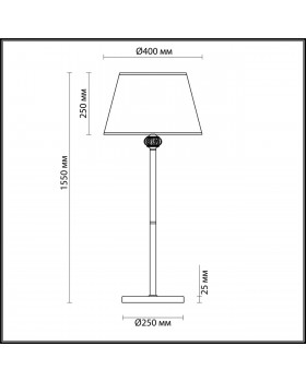 4430/1F CLASSI (В 2-Х КОРОБКАХ) LN20 111 античная бронза, голубой, керамический декор Торшер E14 1*40W 220V MATILDA-foto2