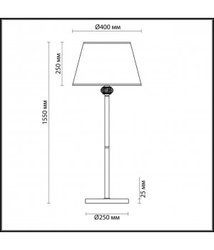 4430/1F CLASSI (В 2-Х КОРОБКАХ) LN20 111 античная бронза, голубой, керамический декор Торшер E14 1*40W 220V MATILDA-foto2