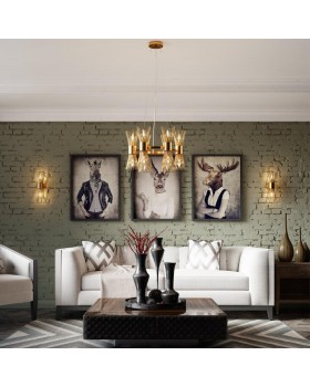 4839/12 HALL ODL21 463 золото/металл/стекло Люстра E14 12*40W ORTA-foto3