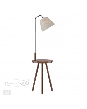 4666/1F HALL ODL20 553 темное дерево/рогожка Торшер E27 1*60W 220V KALDA-foto5