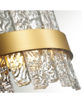 4938/1W HALL ODL22 437 матов.золотой/прозрачный/стекло/ Бра E14 1*40W MERKALE-foto5