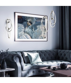 4891/23WL L-VISION ODL_EX22 95 хром/акрил Настенный светильник LED 23W 4000K SPACE-foto3