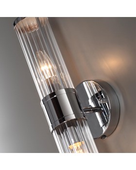 4945/2W DROPS ODL22 539 хром/прозрачный/стекло Настенный светильник E14 1*40W IP44 KEPA-foto5