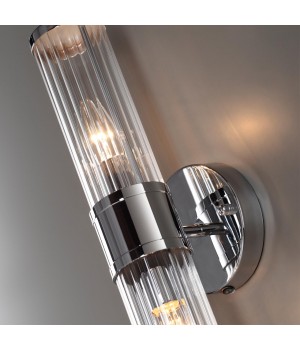 4945/2W DROPS ODL22 539 хром/прозрачный/стекло Настенный светильник E14 1*40W IP44 KEPA-foto5