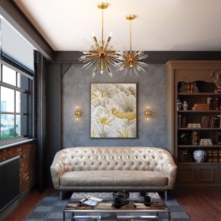 4849/12 HALL ODL21 208 золотой/прозрачный Люстра E14 12*40W KADRILIA-foto3