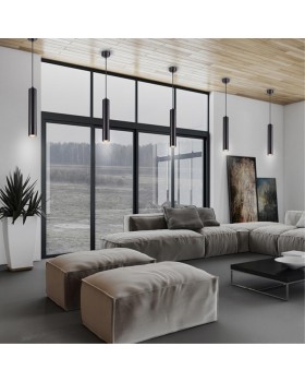 370622 OVER NT19 221 черный Накладной светильник, длина провода 1м IP20 GU10 50W 220V PIPE-foto3