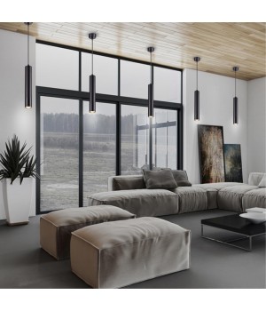 370622 OVER NT19 221 черный Накладной светильник, длина провода 1м IP20 GU10 50W 220V PIPE-foto3