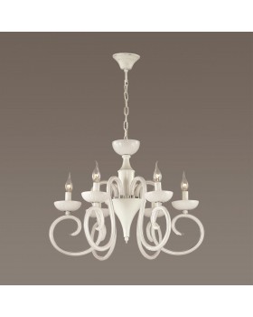 3932/6 HALL ODL18 439 хром/белый Люстра IP20 E14 6*40W 220V ZEFIRO-foto3