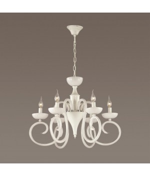 3932/6 HALL ODL18 439 хром/белый Люстра IP20 E14 6*40W 220V ZEFIRO-foto3