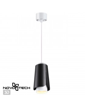 370826 OVER NT22 165 черный Светильник накладной, провод 2м IP20 GU10 9W 220V TULIP-foto4