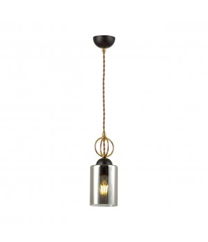 4657/1 COUNTRY ODL20 493 черный/золотой/дымчатый Подвес E27 60W 220V OPIKA-foto6