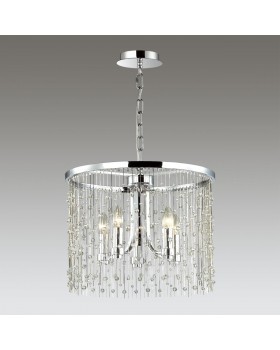 4845/5 HALL ODL21 409 хром/металл.цепочки /стекло Люстра E14 5*40W RAINI-foto3