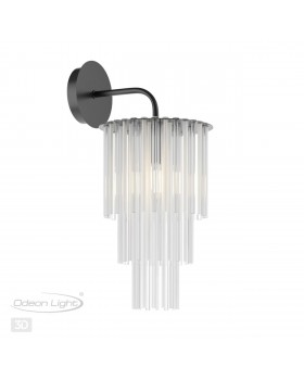 4921/1W MODERN ODL22 329 черный/прозрач./матов./стекло Бра E27 1*60W PAPITA-foto5