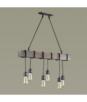 3740/6 LOFTI LN19 165 черный Люстра E27 6*60W 220V KLAUS-foto3