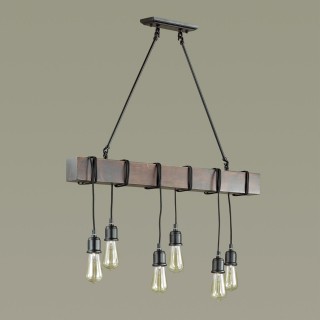 3740/6 LOFTI LN19 165 черный Люстра E27 6*60W 220V KLAUS-foto3