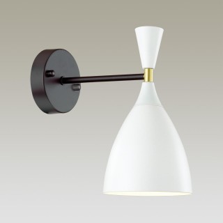 4494/1W MODERNI LN20 107 белый, черный, золотой Бра E14 60W 220V OLIVER-foto3