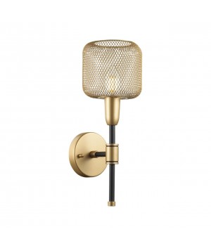 4975/1W LOFT ODL22 475 черный/мат.золотой/металл.сетка Бра E14 1*40W LECOLA-foto4