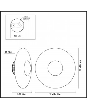 4223/13WL MIDCENT ODL21 179 черн/золот/металл Настенный светильник IP20 LED 13W 1520Лм 3000K ADAMAS-foto2