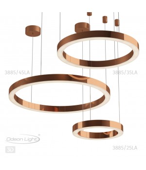 3885/25LA L-VISION ODL20 112 полированное золото/металл Подвесной светильник LED 4000K 32W 1300Лм 220V (2 вида крепления) BRIZZI-foto9