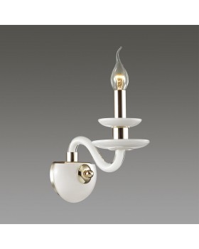 4187/1W HALL ODL19 377 золото/белый Бра Е14 1*40W CAPRI-foto3