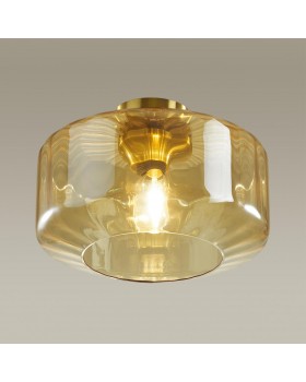 4747/1C PENDANT ODL21 345 янтарный/бронзовый Светильник потолочный E27 1*60W BINGA-foto4