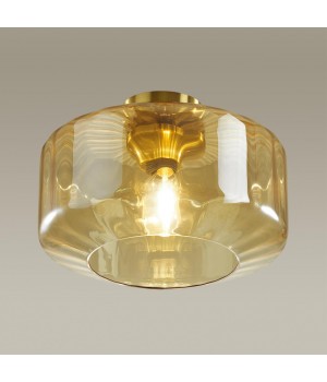 4747/1C PENDANT ODL21 345 янтарный/бронзовый Светильник потолочный E27 1*60W BINGA-foto4
