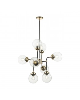 4971/8 LOFT ODL22 477 черный/золотой/прозрачный/стекло Люстра E27 8*40W PRIAMA-foto5